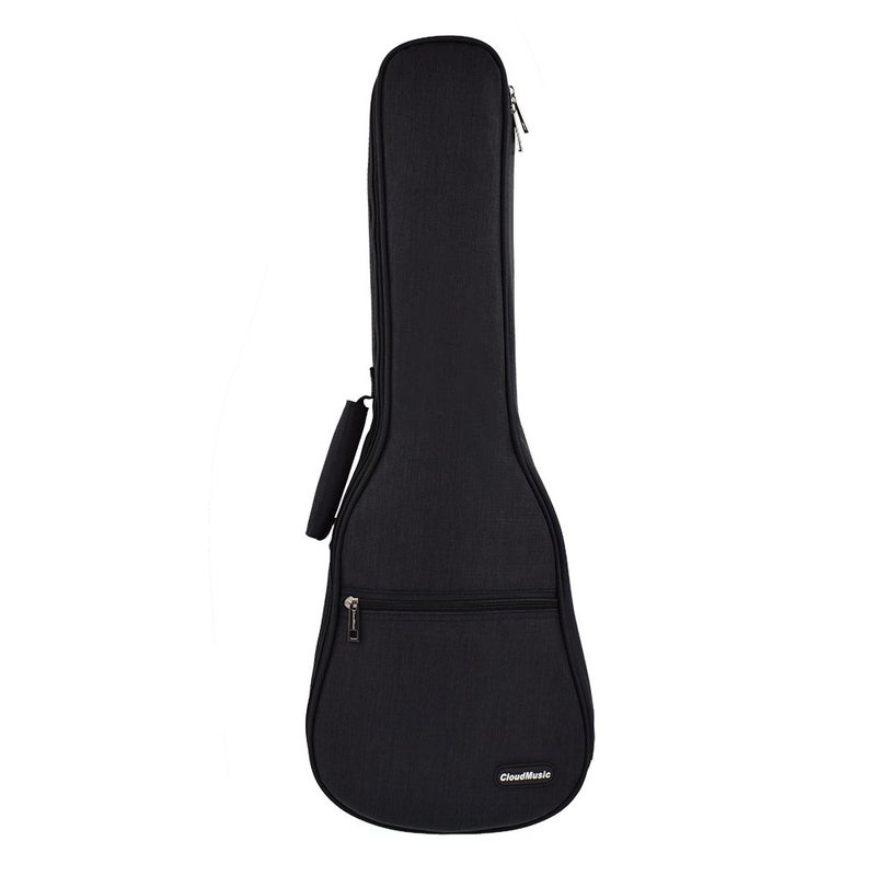 CLOUDMUSIC Ukulele Case Gig Bag Padded Backpack For Soprano 21" Inch(Soprano, Black) - Image 1